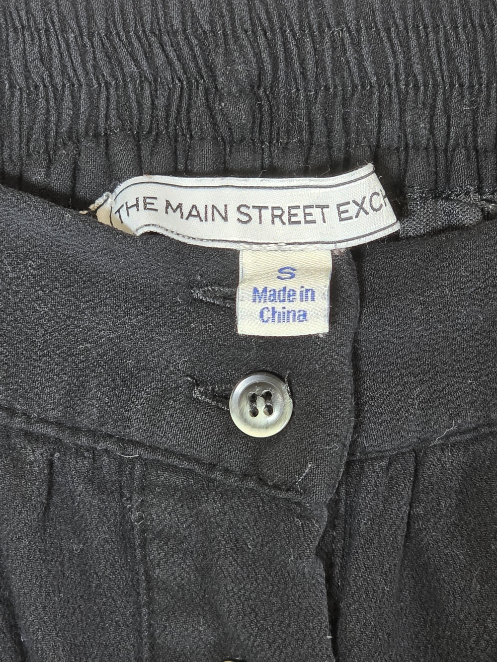 The Main Street Exchange 'SKYE' Black Button-Front Midi Skirt - Picture 5 of 6